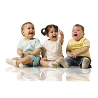 母子感染の乳幼児の場合